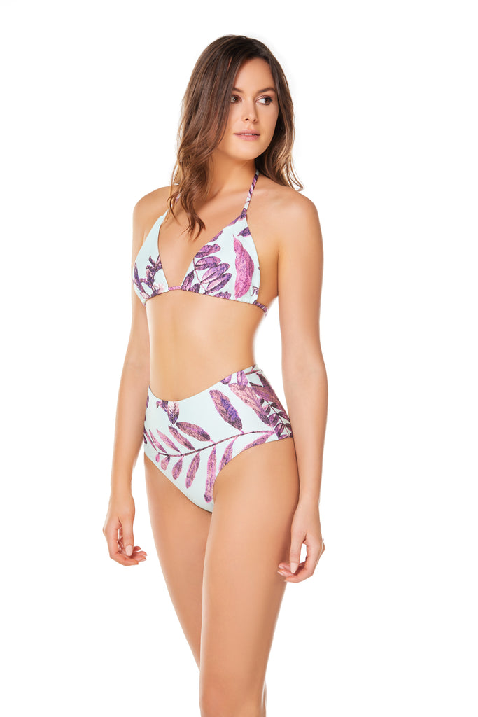 African Violet Bikini Top